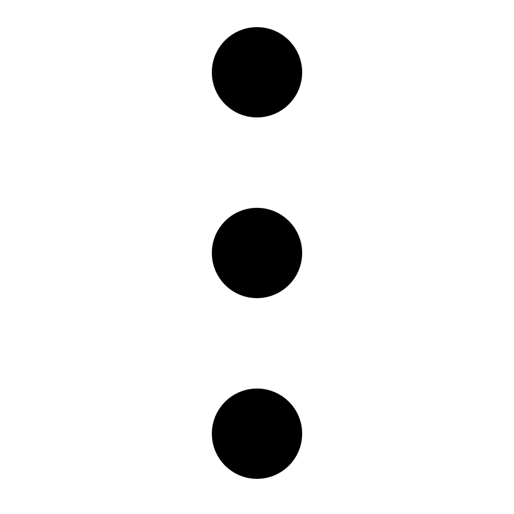 Vertical 3 Dot Menu